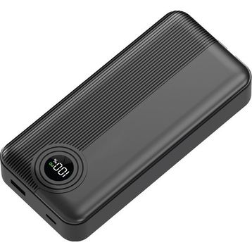 Dexim W4 DCA0068 2x Type C Kablolu 22.5W Pd LED Göstergeli 18w Giriş 20w Çıkış 20.000 mAh Siyah Powerbank