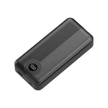 Dexim W4 DCA0068 2x Type C Kablolu 22.5W Pd LED Göstergeli 18w Giriş 20w Çıkış 20.000 mAh Siyah Powerbank