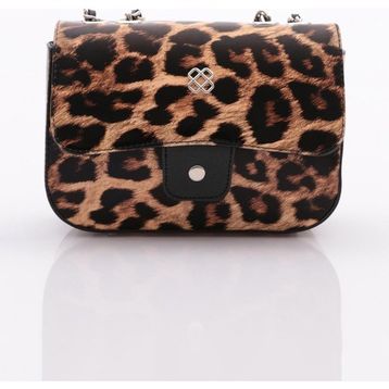 DGN 046 Leopar Kadın Fermuarlı Çanta