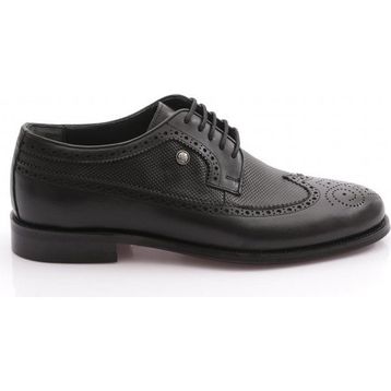 DGN 1074 Oxford Bağcıklı Siyah Erkek Klasik Ayakkabı