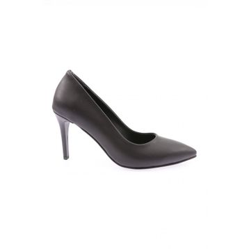 DGN 110K-22Y Siyah Kadın Sivri Burun Stiletto 11P Topuklu Ayakkabı