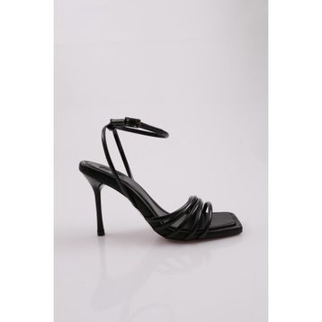 DGN 1158-2370 Siyah Yüksek İnce Kadın Topuklu Ayakkabı