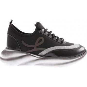 DGN 314 Siyah Strech Detayli Kadın Sneakers Ayakkabı