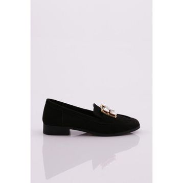 DGN 3355 Siyah Kadın Loafer Ayakkabı