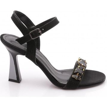 DGN 6031 Siyah Kadın Topuklu Ayakkabı