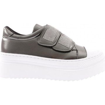 DGN 898-23Y Platin Cırtlı Kalın Taban Sneaker Kadın Spor Ayakkabı