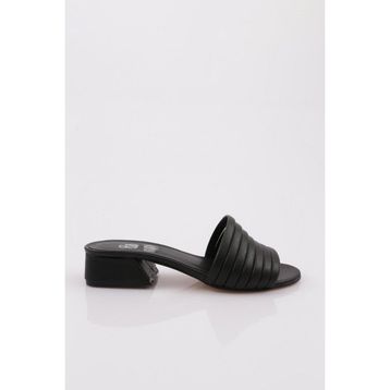 DGN FB-130 Siyah Şeritli Kadın Terlik