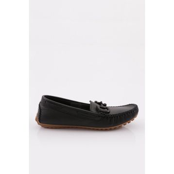 DGN K105-1774 Siyah Kadın Loafer Günlük Ayakkabı
