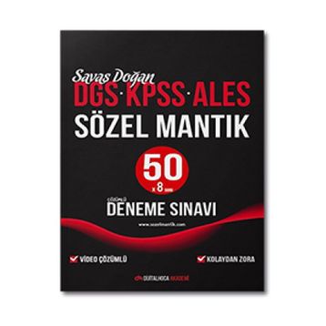 DGS KPSS ALES Sözel Mantık Video Çözümlü 50 Deneme Sınavı - Dijital Hoca Akademi