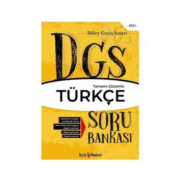 DGS Sözel Türkçe Tamamı Çözümlü Soru Bankası-Tercih Akademi Yayınları