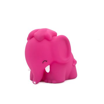 Dhink Fil Donnie Silikon 13x11x14 cm Pembe Gece Lambası