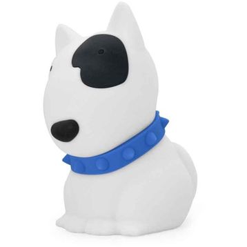 Dhink Köpek Bob Silikon 16x10x12 cm Beyaz Gece Lambası