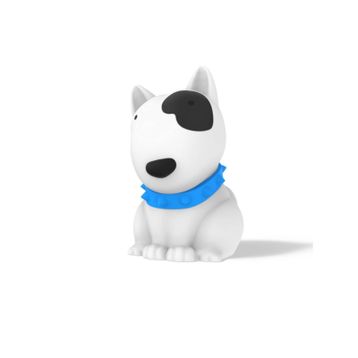 Dhink Köpek Bob Silikon 16x10x12 cm Beyaz Gece Lambası