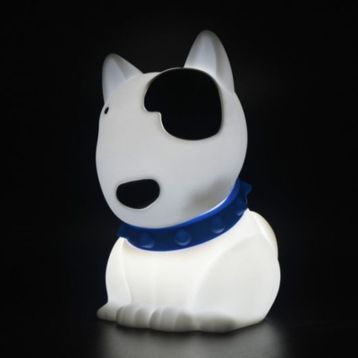 Dhink Köpek Bob Silikon 16x10x12 cm Beyaz Gece Lambası