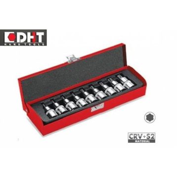DHT D02128209 9 Parça 0.5 inç Torx Bits Lokma Seti