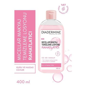 Diadermine 2x400 ml Rahatlatıcı Micellar Kusursuz Makyaj Temizleme Losyonu