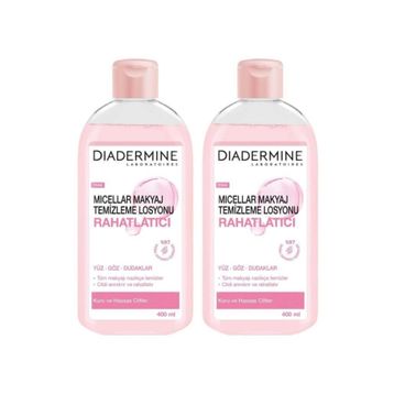 Diadermine 2x400 ml Rahatlatıcı Micellar Kusursuz Makyaj Temizleme Losyonu