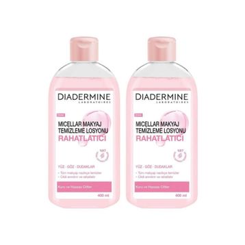Diadermine 2x400 ml Rahatlatıcı Micellar Kusursuz Makyaj Temizleme Losyonu