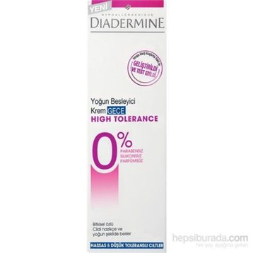 Diadermine High Tolerance 50 ml Gece Kremi