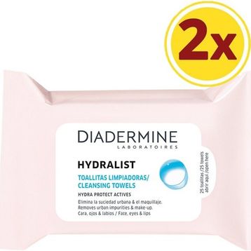Diadermine Hydralist 2x25 Adet Makyaj Temizleme Mendilleri