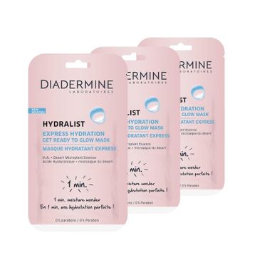 Diadermine Hydralist Express Hydration 3x8 ml Nem Maskesi