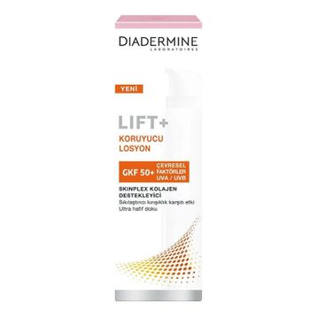 Diadermine Lift+ 50+ Faktör Renksiz 40 ml Yüz Güneş Koruyucu Losyon