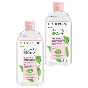 Diadermine Naturally Bio Me Canlandırıcı Micellar 2x400 ml Makyaj Temizleme Suyu