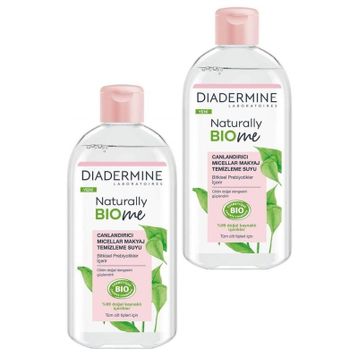Diadermine Naturally Bio Me Canlandırıcı Micellar 2x400 ml Makyaj Temizleme Suyu