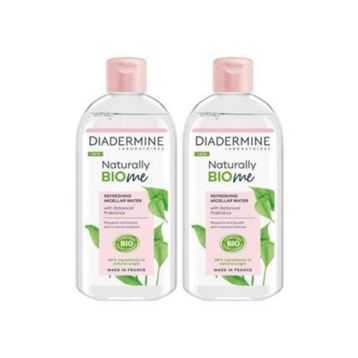 Diadermine Naturally Bio Me Canlandırıcı Micellar 2x400 ml Makyaj Temizleme Suyu