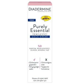 Diadermine Purely Essential Yenileyici 40 ml Gece Kremi