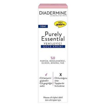 Diadermine Purely Essential Yenileyici 40 ml Gece Kremi