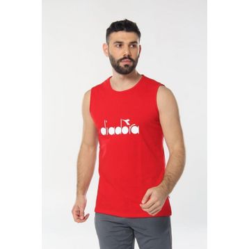 Diadora 1ATL01 Therm Kırmızı Kolsuz Erkek T-shirt