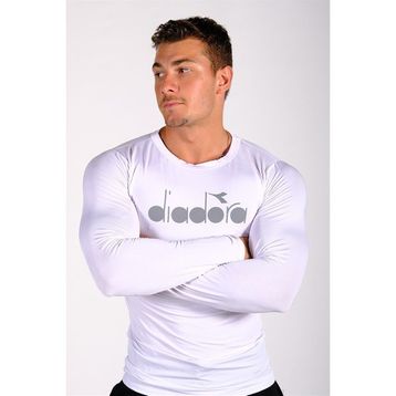 Diadora TSRT-ZN Beyaz Uzun Kollu Erkek T-shirt