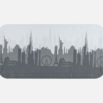 Diaqua City Desenli 35x71 cm Küvet İçi Paspas