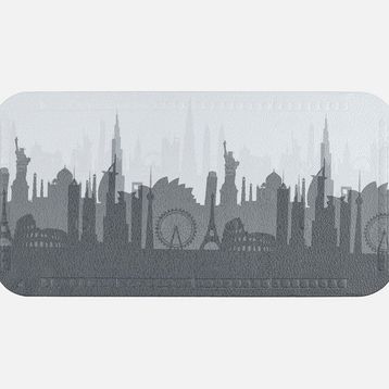 Diaqua City Desenli 35x71 cm Küvet İçi Paspas