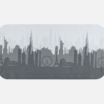 Diaqua City Desenli 35x71 cm Küvet İçi Paspas