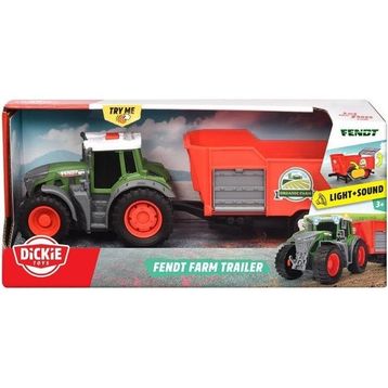 Dickie 203734001 Fendt 10 cm Römorklu Traktör