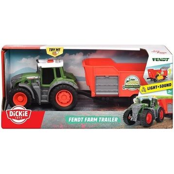 Dickie 203734001 Fendt 10 cm Römorklu Traktör