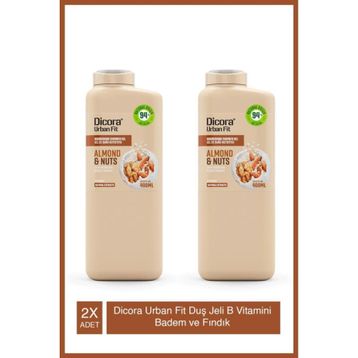 Dicora Urban Fit B Vitamini Badem ve Fındık 2x400 ml Duş Jeli
