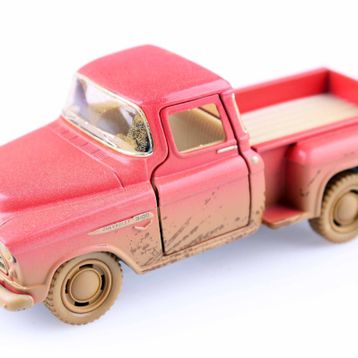 Diecast 1955 Chevy Stepside Pick-Up Çek-Bırak 1:32 Model Araç