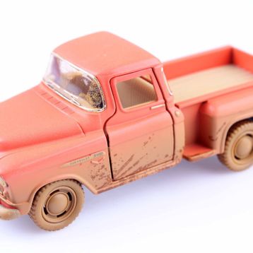 Diecast 1955 Chevy Stepside Pick-Up Çek-Bırak 1:32 Model Araç