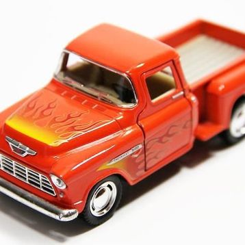 Diecast 1955 Chevy Stepside Pick-Up Çek-Bırak 1:32 Model Araç
