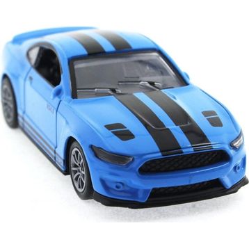 Diecast Çek Bırak Metal Mavi Spor Araba