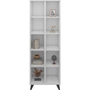 Dienni Simple 8 Raflı 60x30x176 Beyaz Kitaplık
