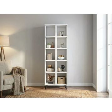 Dienni Simple 8 Raflı 60x30x176 Beyaz Kitaplık