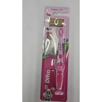Difaş Sweet Animals Yumuşak Pembe Diş Fırçası