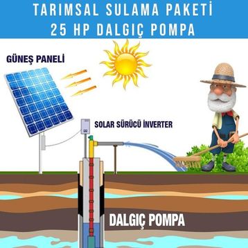 Diğer 25 hp Dalgıç Pompa Tarımsal Sulama Sistemi