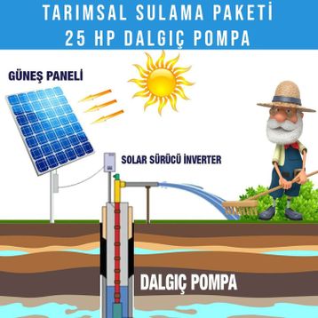 Diğer 25 hp Dalgıç Pompa Tarımsal Sulama Sistemi