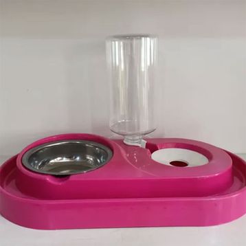 Diğer Otomatik Pembe Renk Kedi Köpek Mama ve Su Kabı