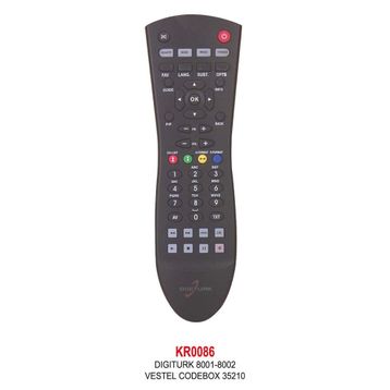 Digitürk 8001-8002 KR-0086 Uydu Kumandası